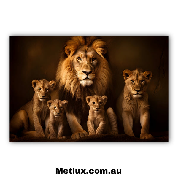Lion Legacy Metal Print