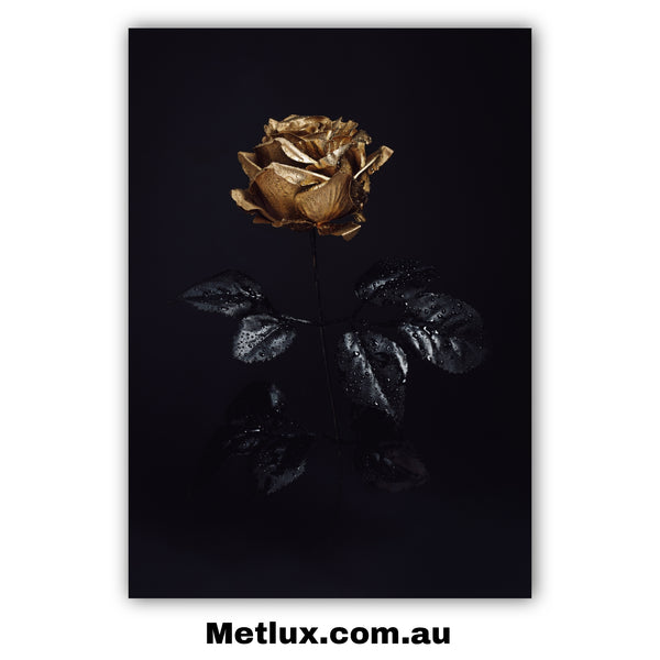 Golden Petal Dream Metal Print