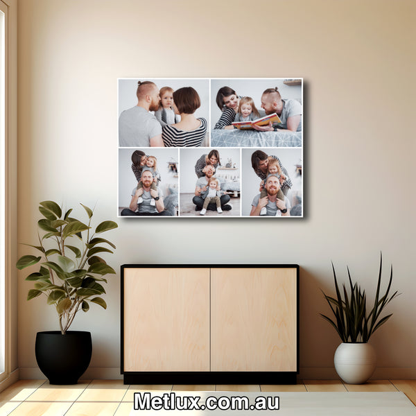 Metlux 5-Photo Metal Print Collage