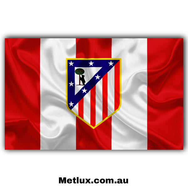 Atletico Madrid Banner Metal Print