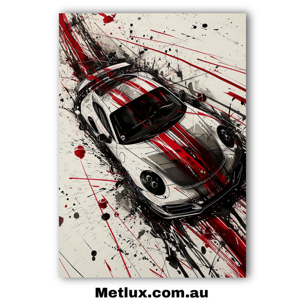 Racing Revolution Metal Print