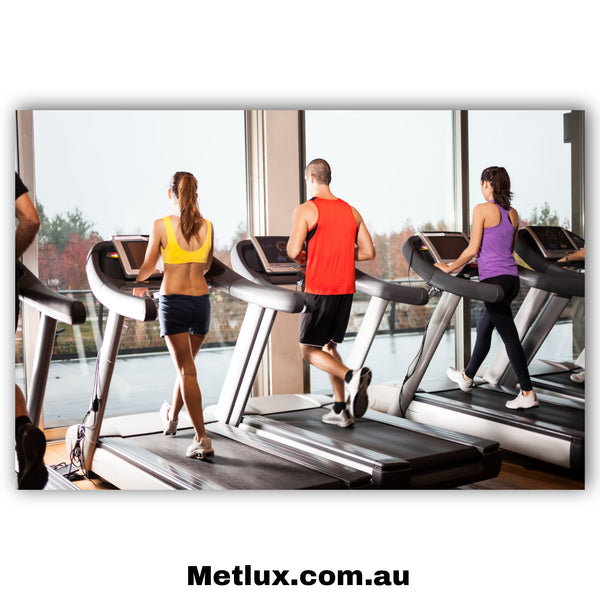 Gym Motion Ensemble Metal Print
